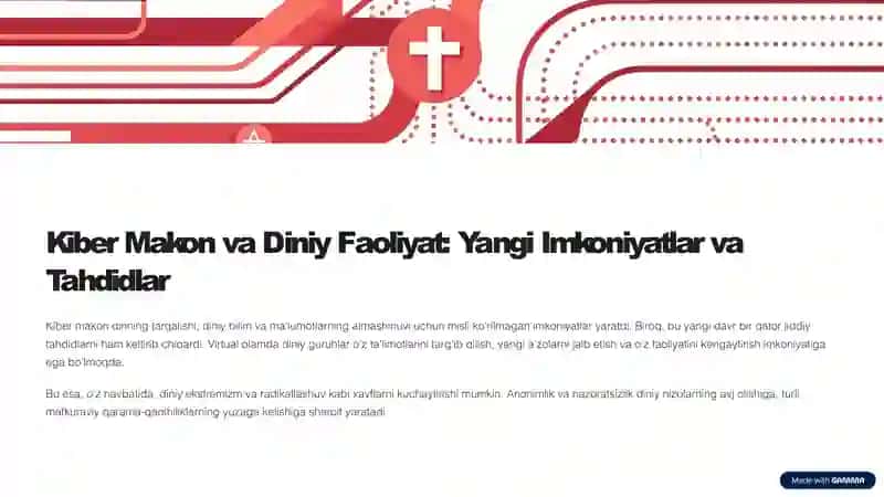 Kiber makonda din: Missionerlik va Prozelitizmning Ijtimoiy-Siyosiy Xavfi 3