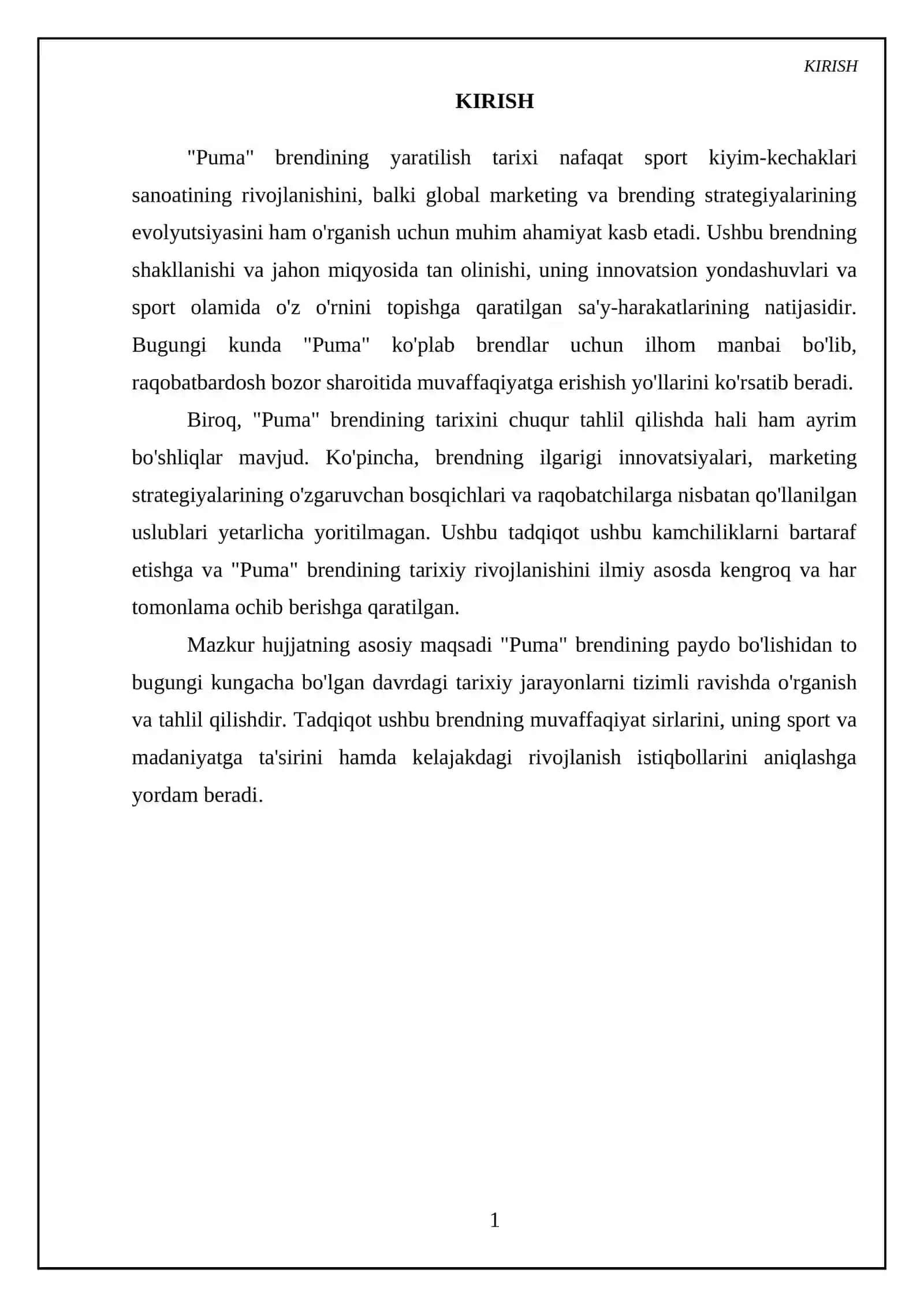 Puma brendi yaratilish tarixi 3