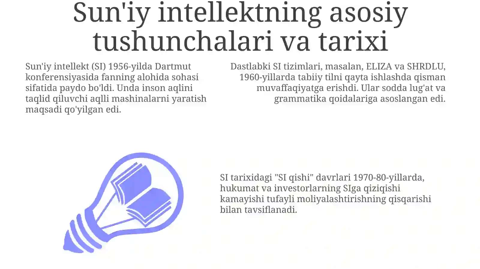 Sun'iy intelektning asosiy tushunchalari va qo'llanilishi 3