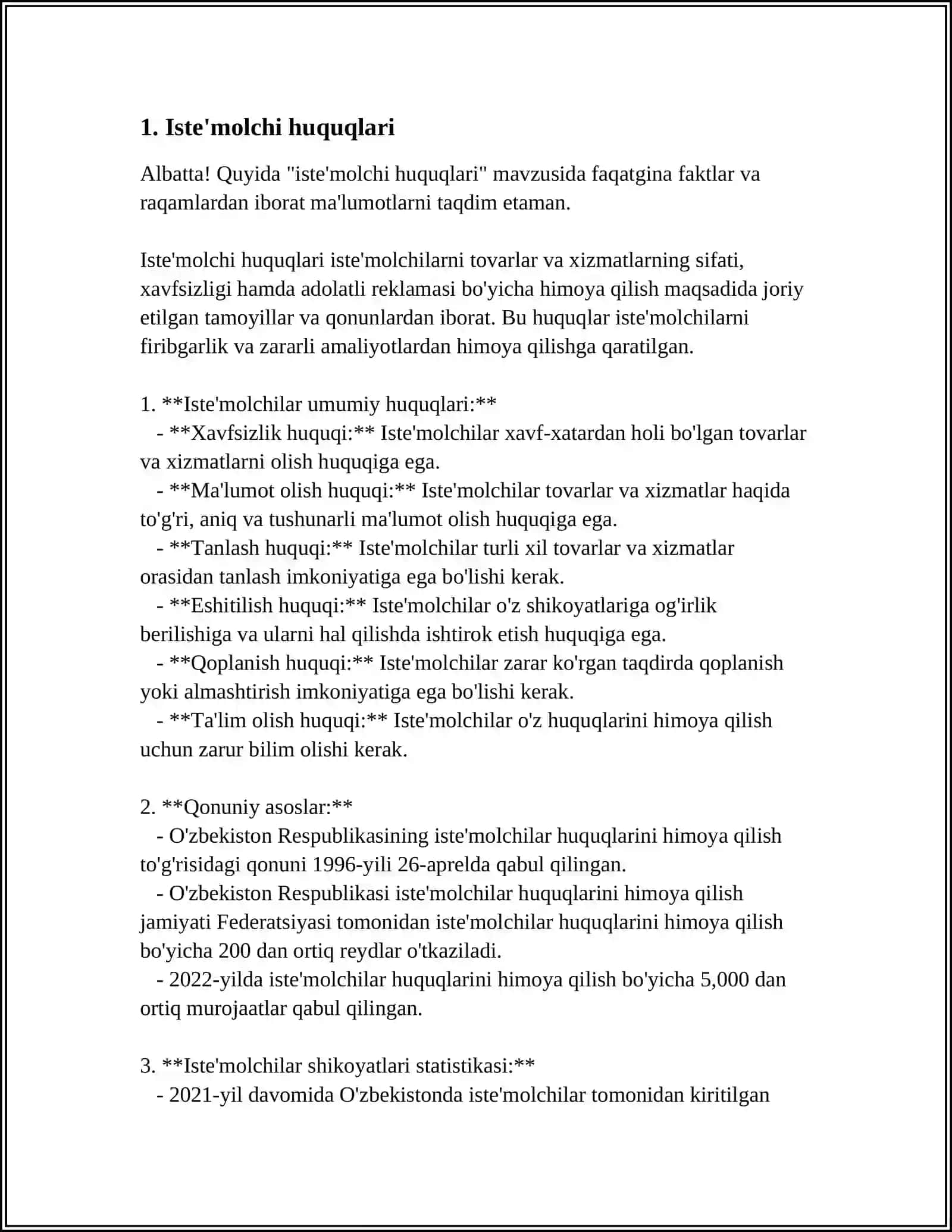 ISTEʼMOLCHI VA TAʼMINOT CHINING ORTIQCHA FOYDASI 3