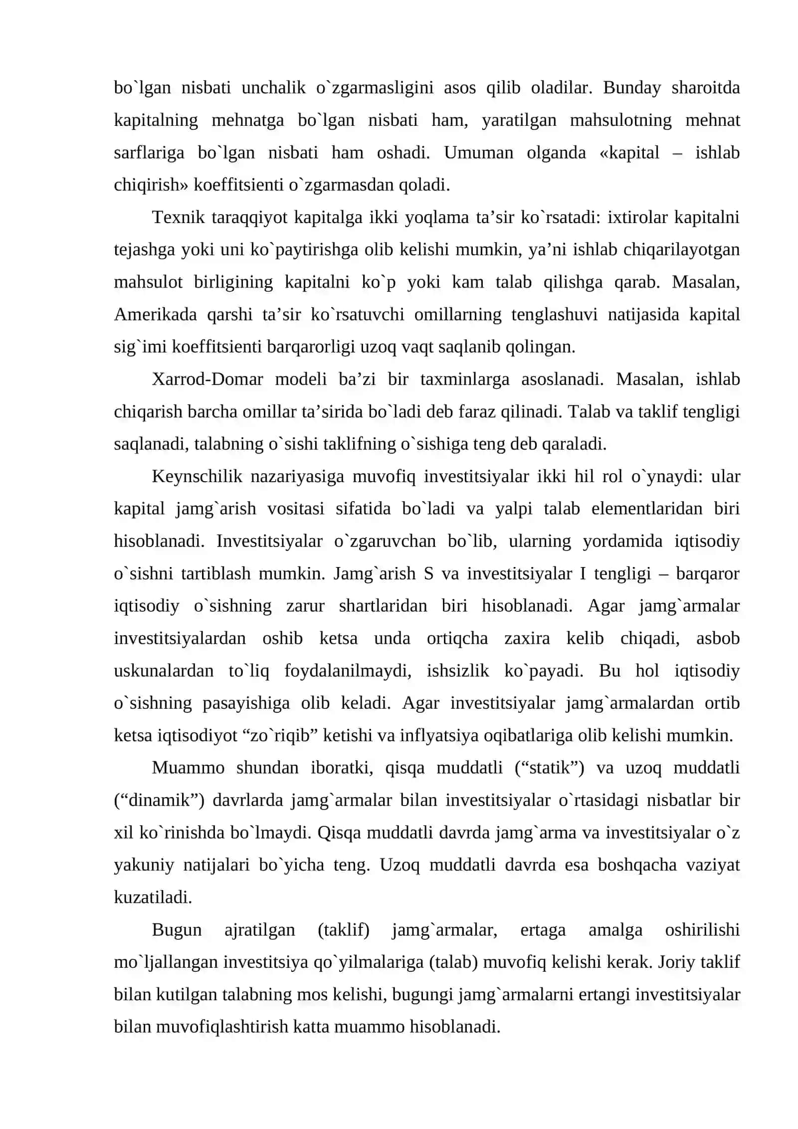Iqtisodiy o`sish nazariyalari 3