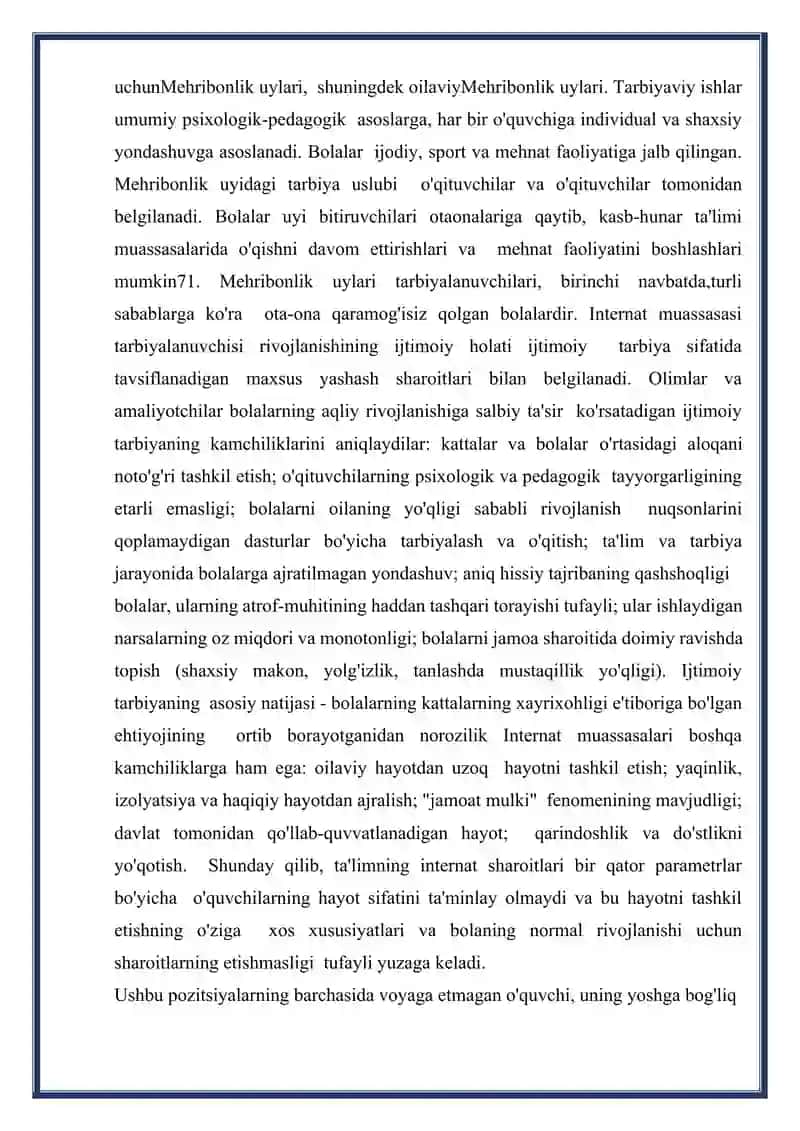 Mehribonlik uylarida va maktablarda olib boriladigan ijtimoiy-pedagogik faoliyat 3