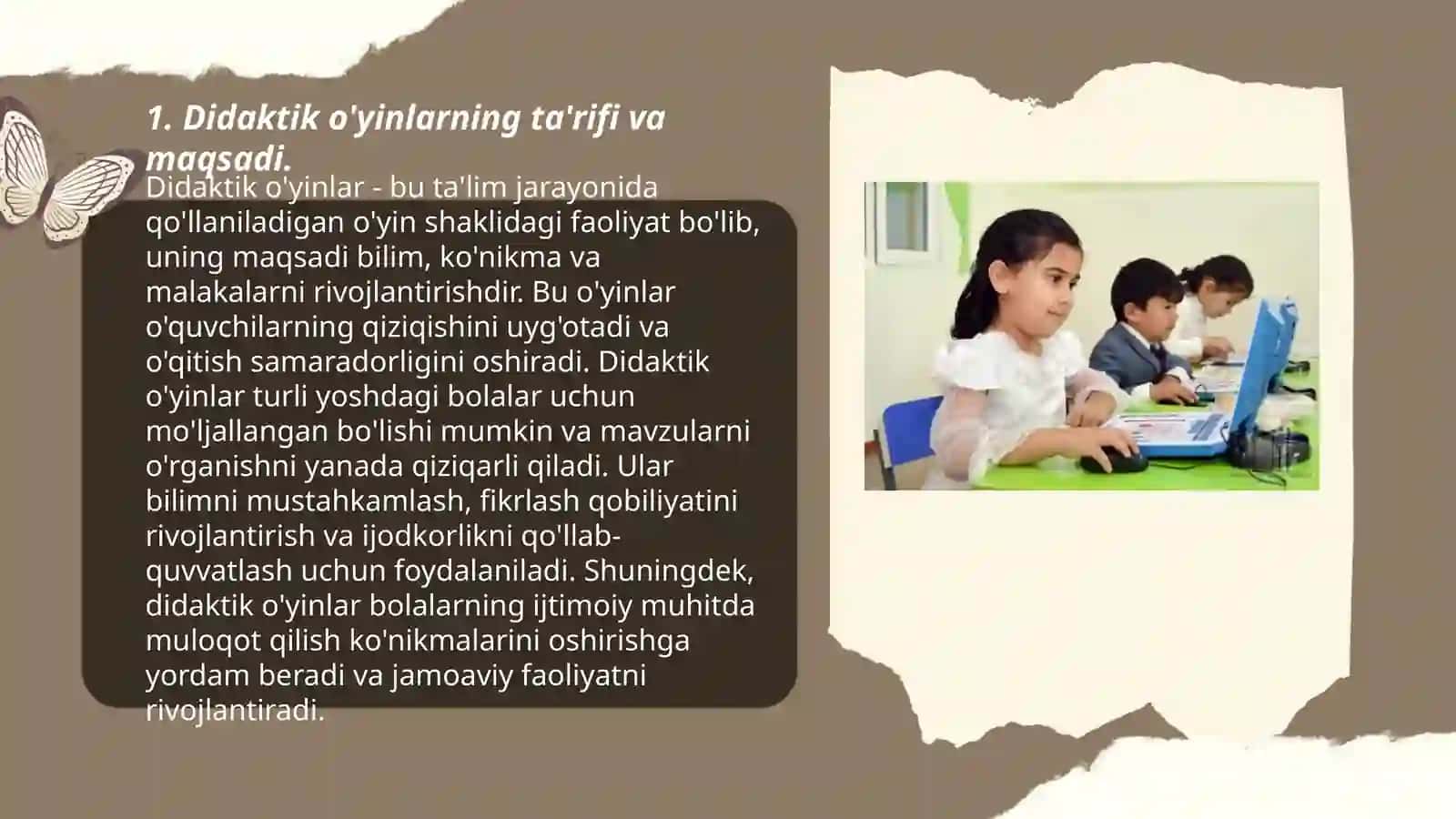 Didaktik o'yinlar va ularni foydalanishning ahamiyati 3
