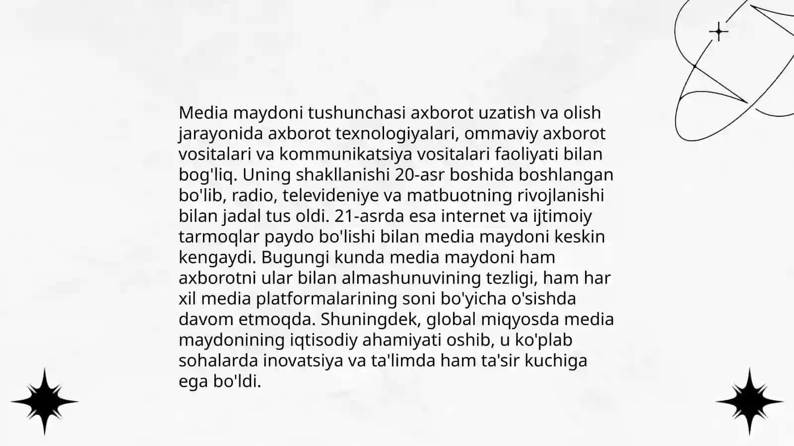 Media maydon tuzilishi va uning jamiyat rivojiga tasiri 3