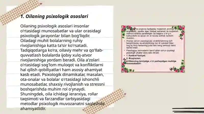 Psixologiyada oilaning vujudga kelishi va rivojlanishi 3