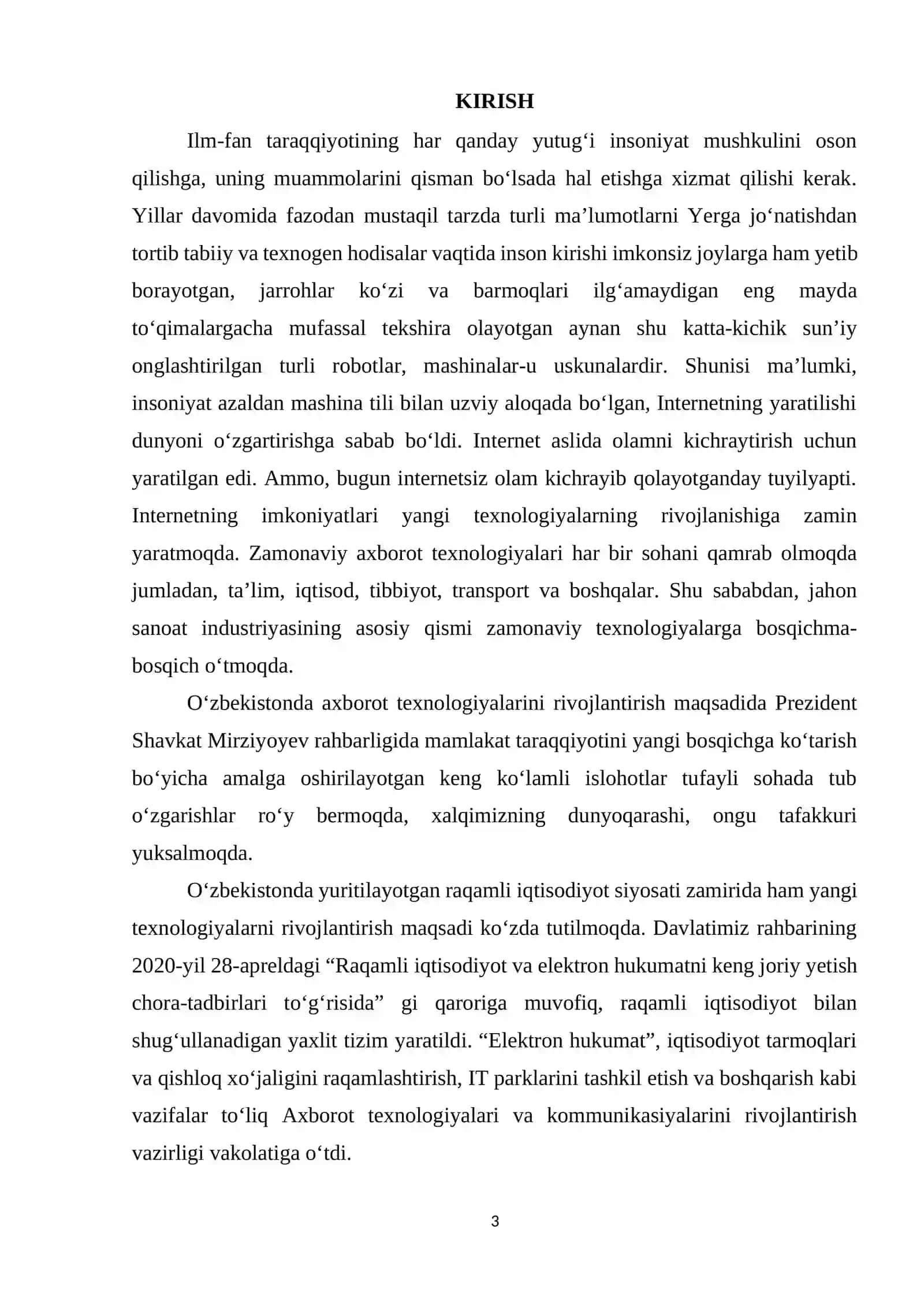 Avtomatlashtirilgan axborot tizimlarining ishlash texnologiyasini loyihalash 3