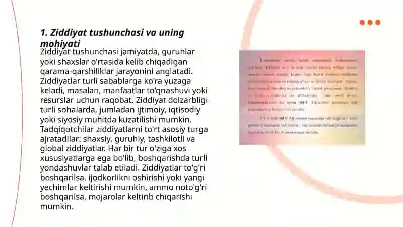 Bir sathli chorrahada ziddiyatni vujudga kelish sabablarini o'rganish 3
