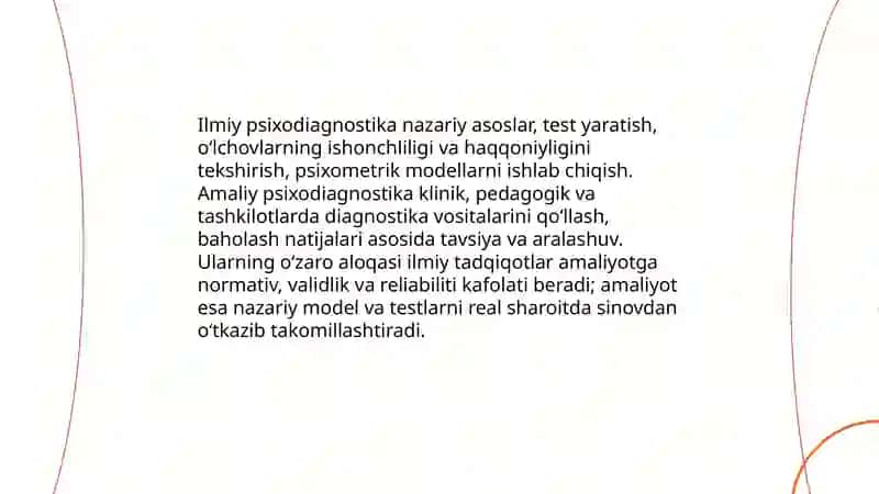 Ilmiy Psixodiagnostika va Amaliy Psixodiagnostika 3