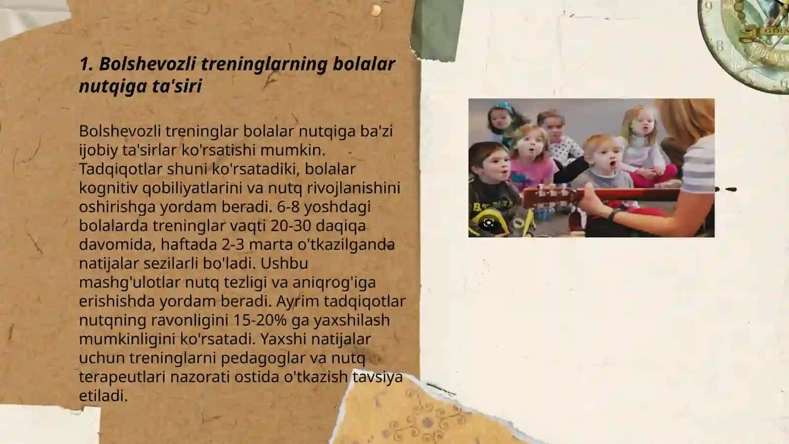 Bola eshituv qobiliyati (slux) va ovozini rivojlantirishning o'ziga xos xususiyatlari (guruhlar kesmida) 3