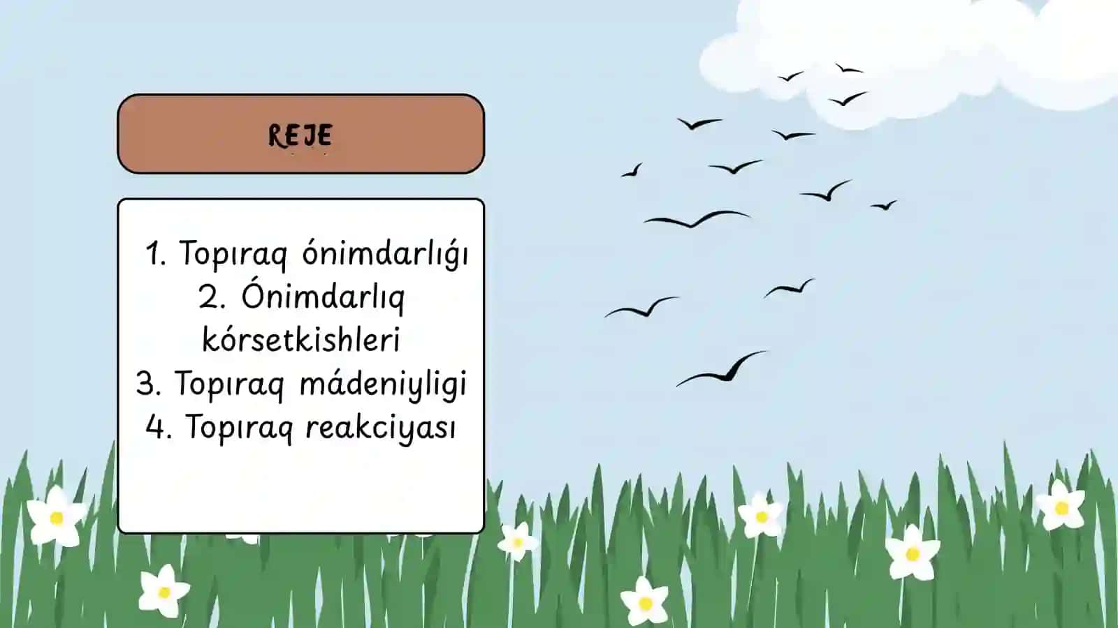 Topıraq ónimdarliǵı hám onıń sturturasın jaqsılawǵa qaratılǵan ilajler 3