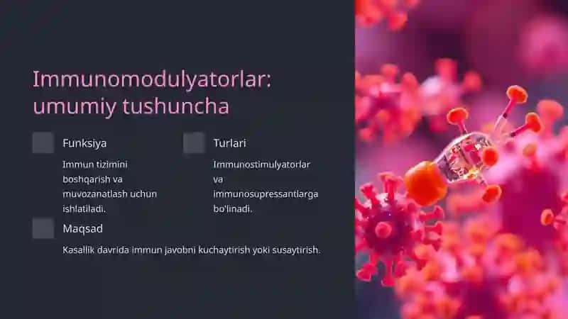 Immunitetga ta'sir ko'rsatuvchi dori vositalari 3