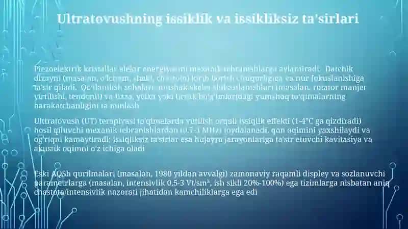 Past va yuqori chastotali fizioterapevtik apparatlar. Ularning ishlashining asoslari 3