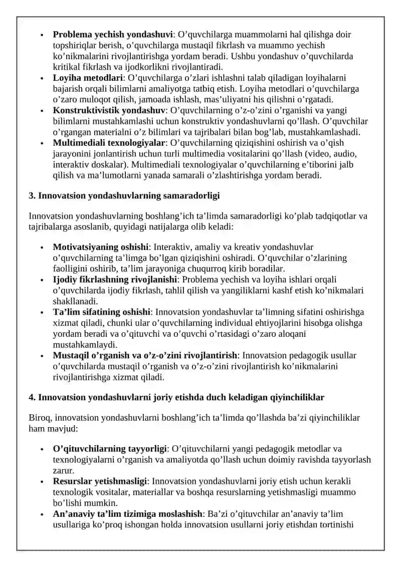 Boshlang’ich ta’lim fanlarini o’qitishda innovatsion yondashuv 3