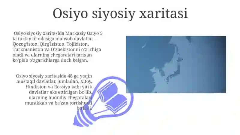 Osiyo siyosiy xaritasi 3