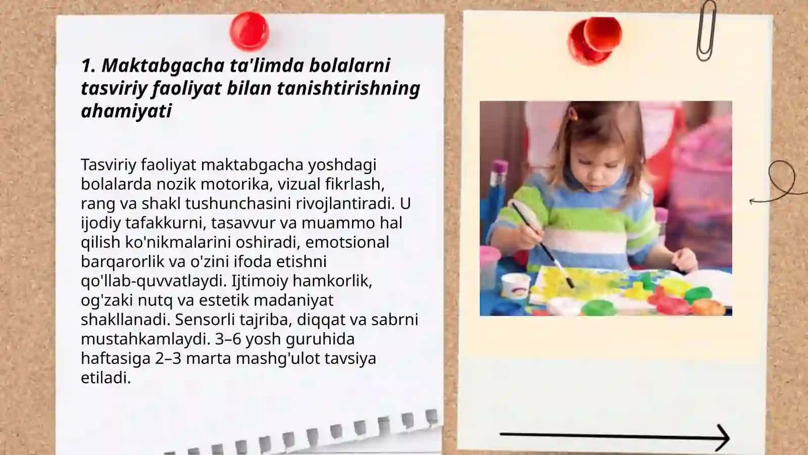 Maktabgacha Talim Tashkilotlarida Bolalarni tasviriy faoliyatning tur va janrlari bilan tanishtirish 3