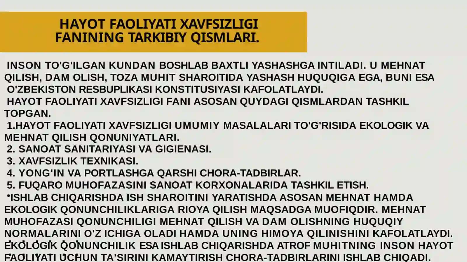 HAYOT FAOLIYAT HAFSIZLIGINING HUQUQIY ASOSLARI 3