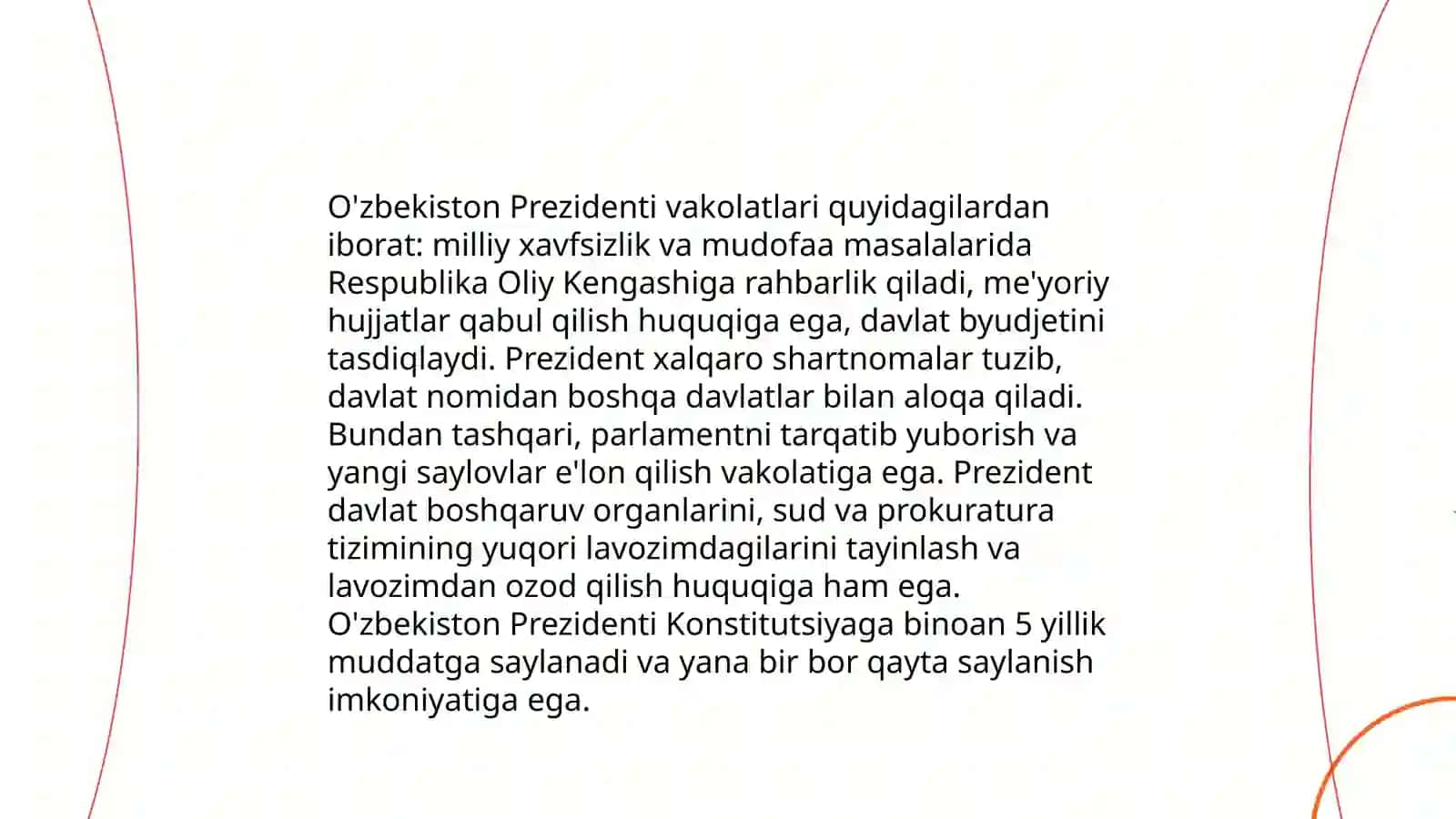 O'zbekistonda prezidentlik boshqruvi tizimi 3