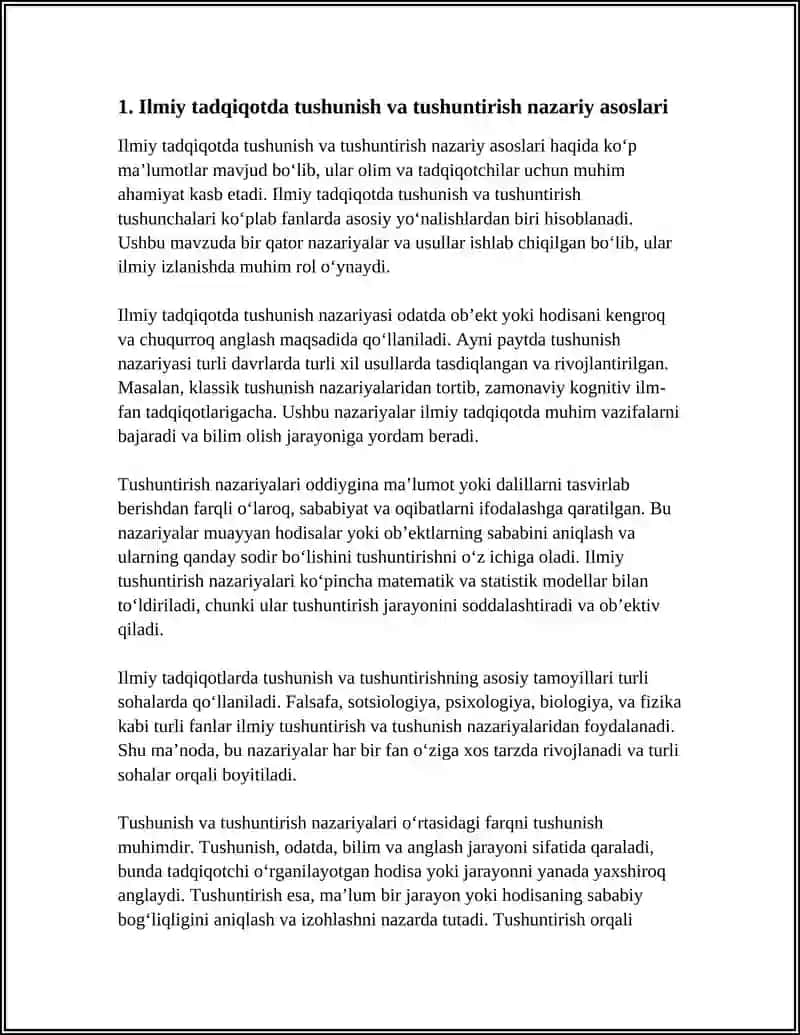 ILMIY TADQIQOTDA TUSHUNISH VA TUSHUNTIRISH 3