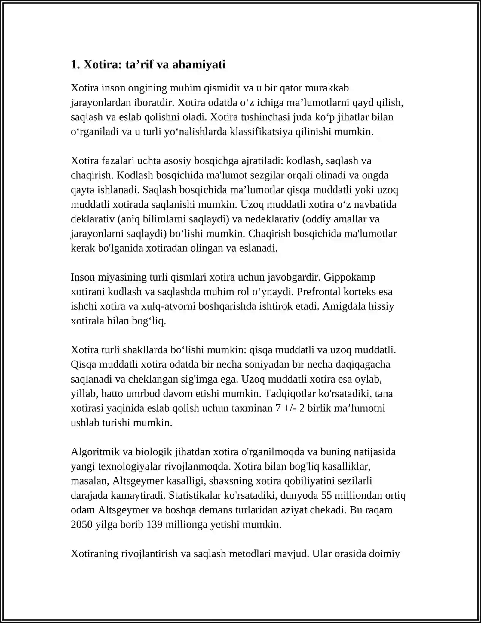 Xotira 3