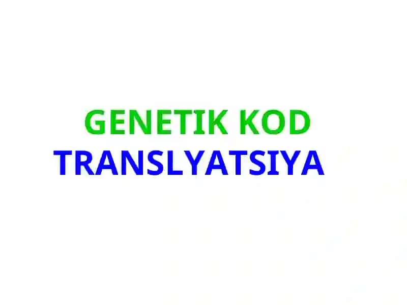GENETIK KOD VA UNING XOSSALARI 3