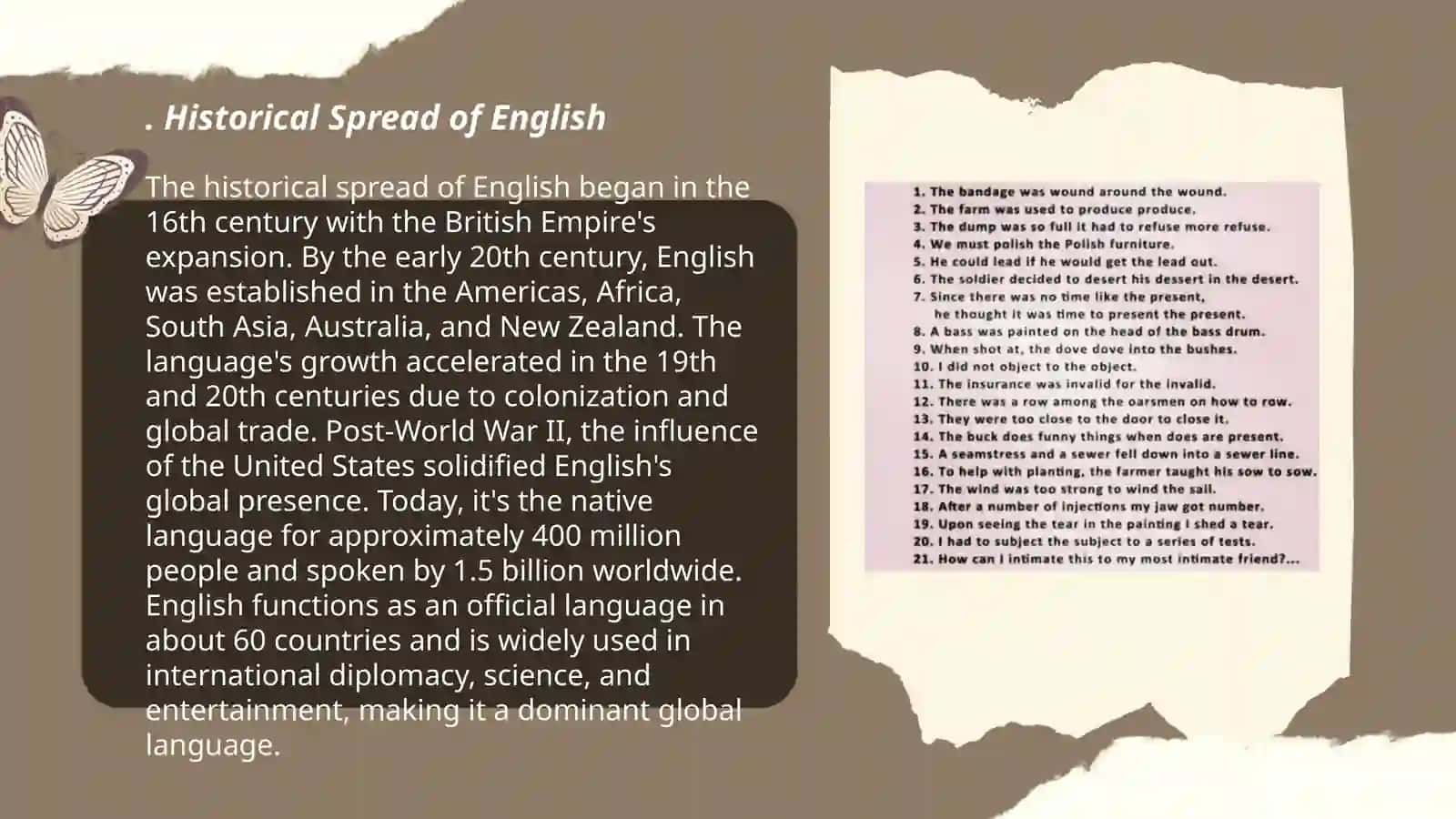 The Growth of English as a world language. Varieties of modern English by Abduhakimova Zebiniso 3