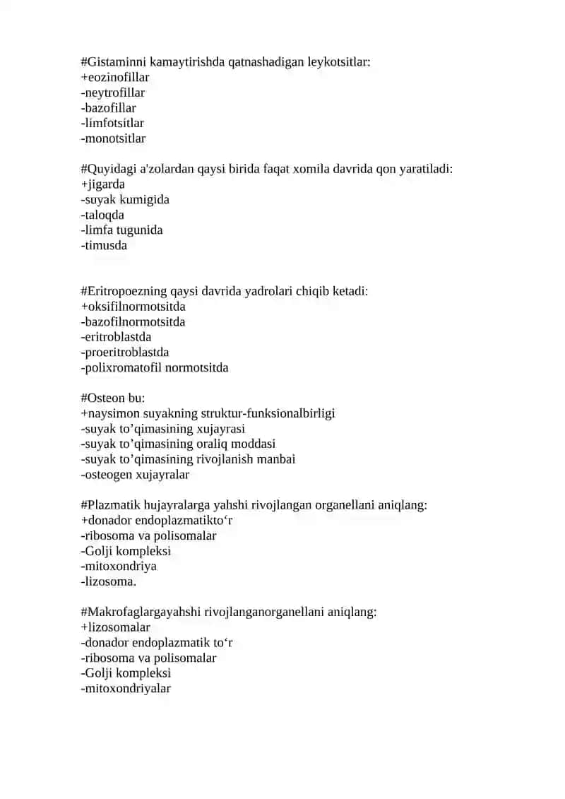 Sentriola mikronaychalarining formulasi 3