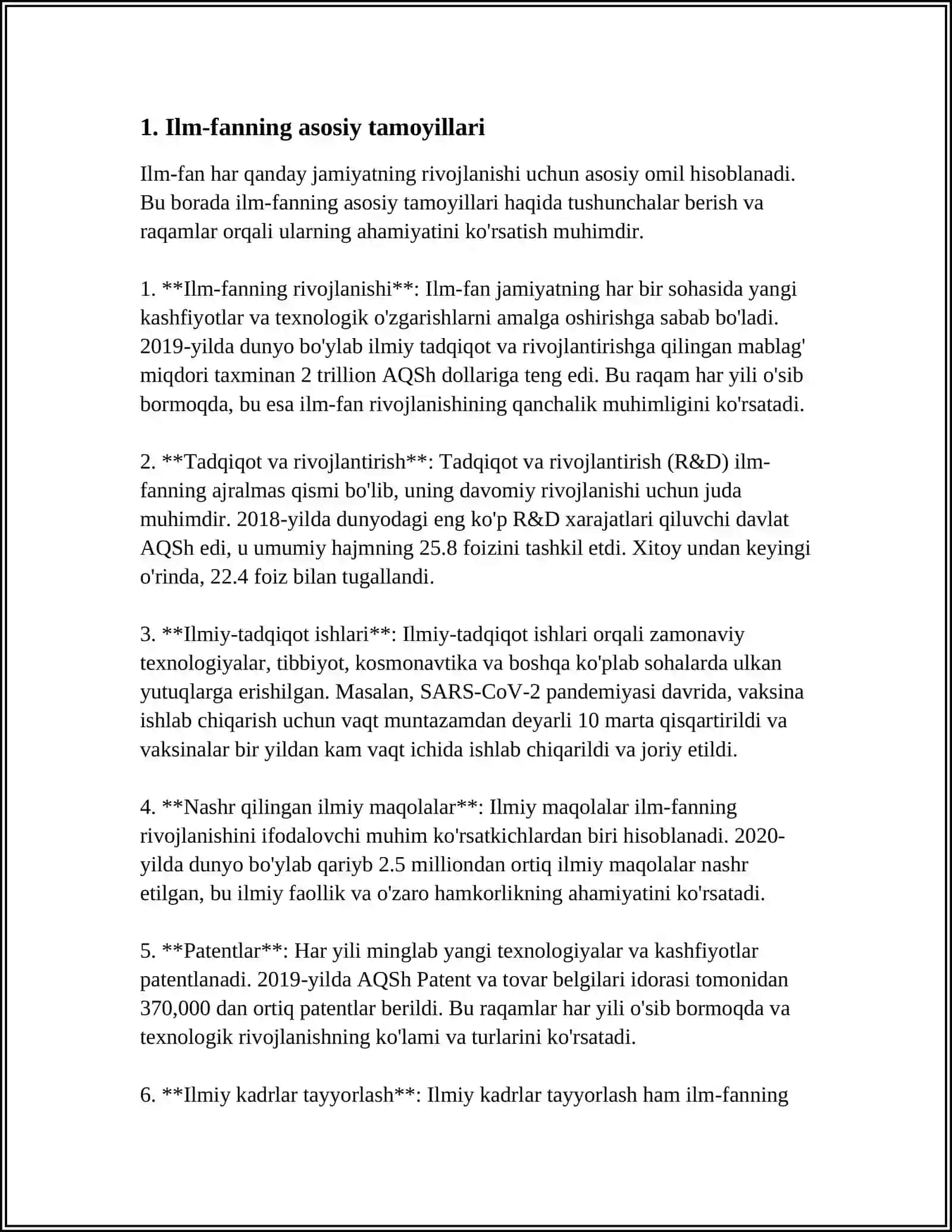 ILM FAN,ILMIY TADQIQOT TUSHUNCHALARI VA MAQSADLARI.REFERAT 3