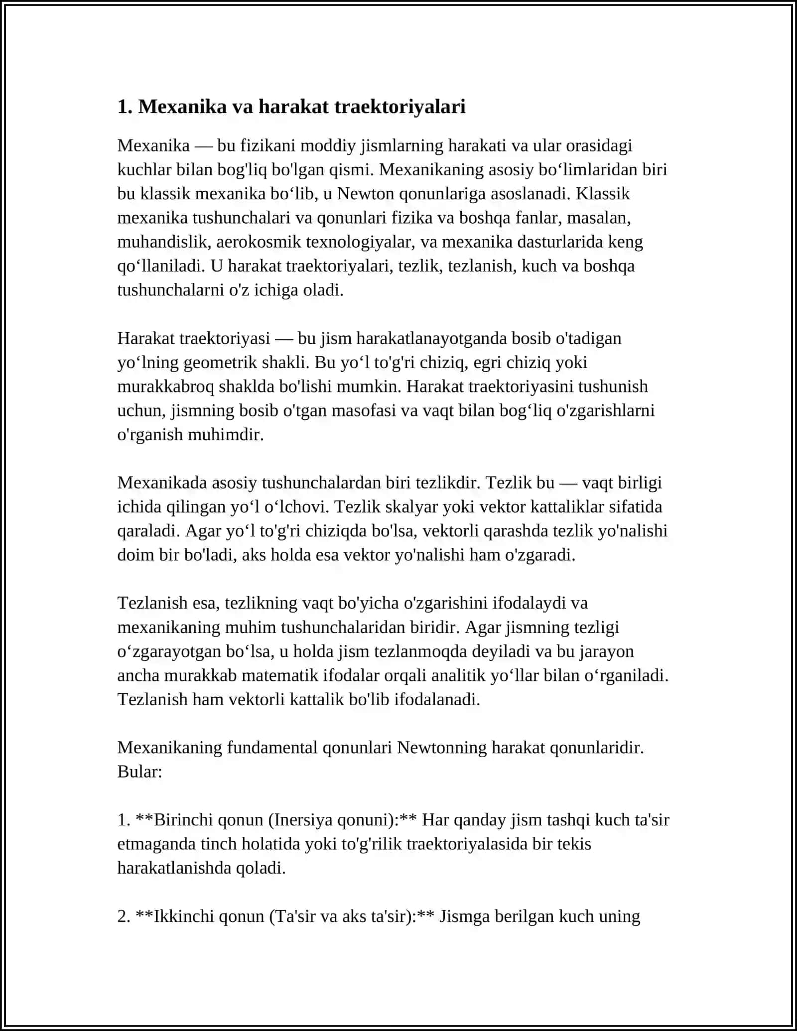 VEKTOR FUNKSIYALARNING FIZIKADAGI TATBIQLARI 3