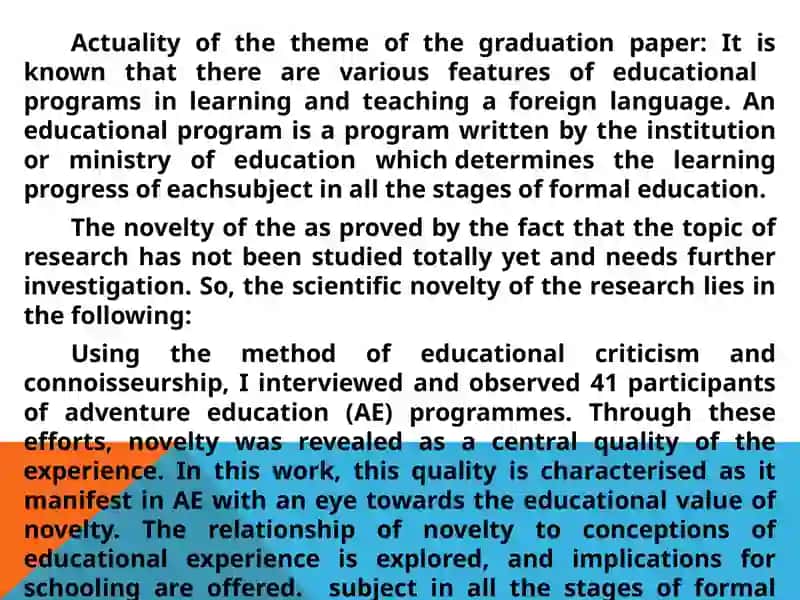 Peculiarities of educational programs in foreign languages learning 3