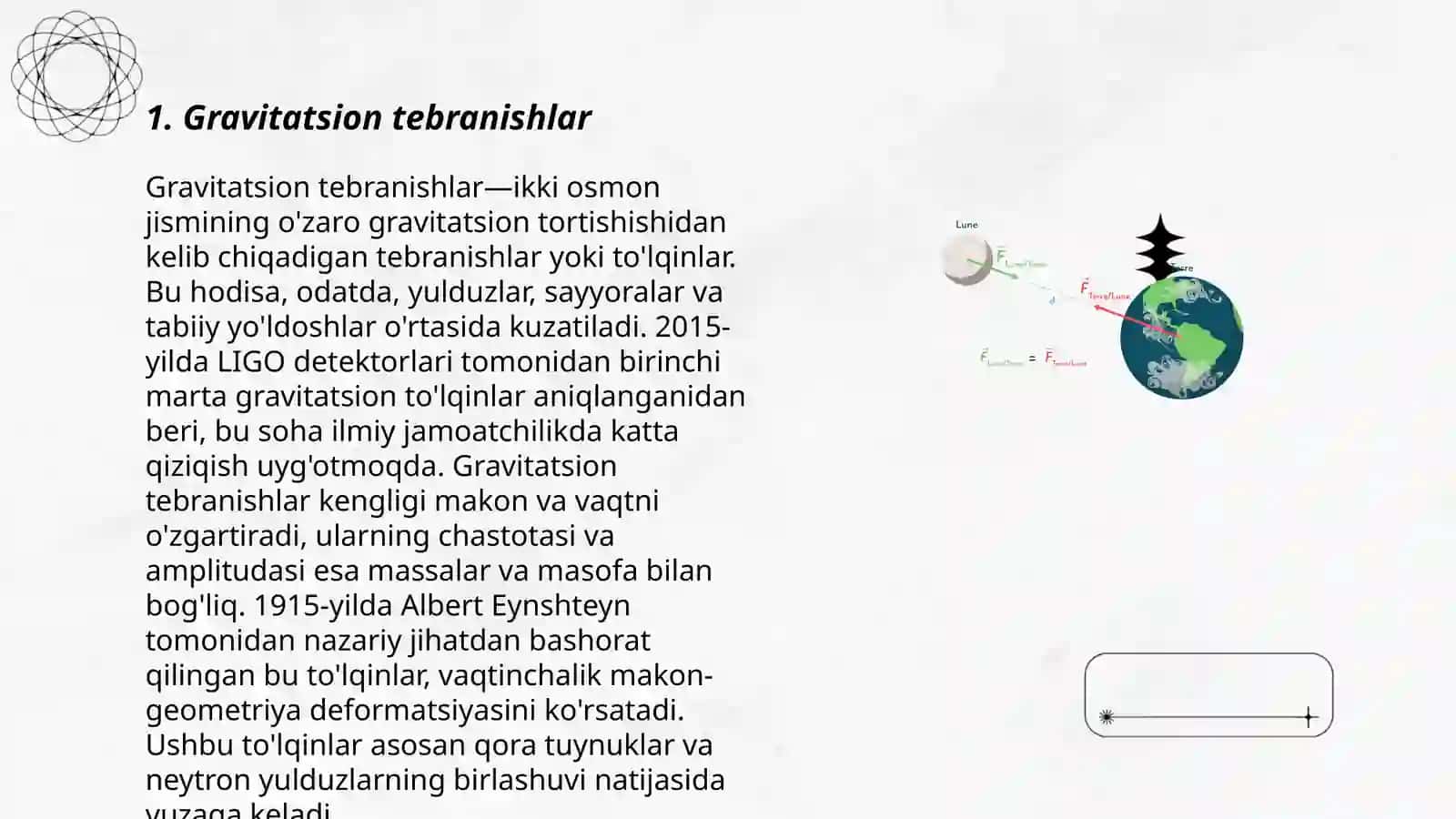 Gravitatsion beqarorlik masalalari 3