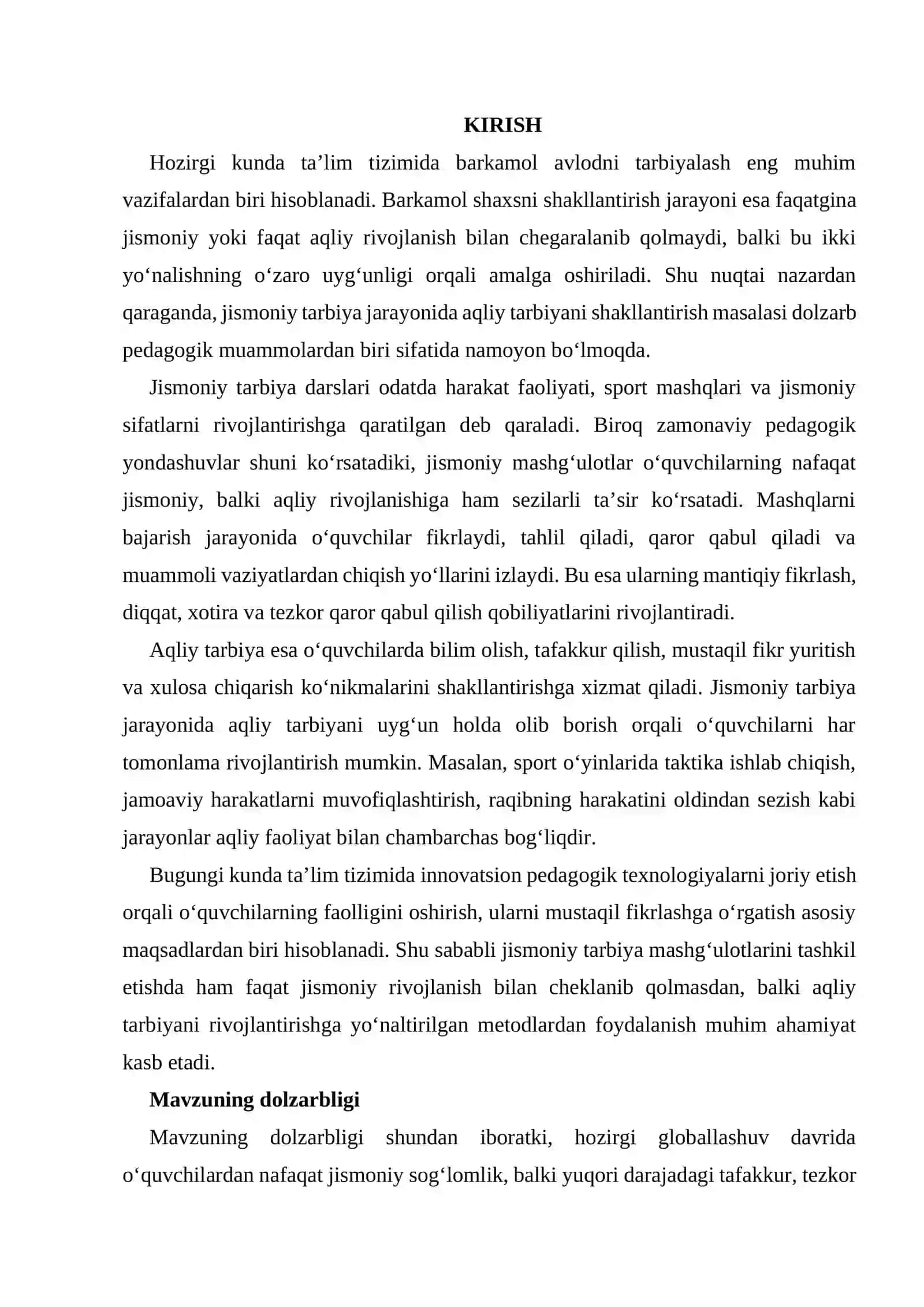 JISMONIY TARBIYADA JARAYONIDA  AQLIY TARBIYA 3