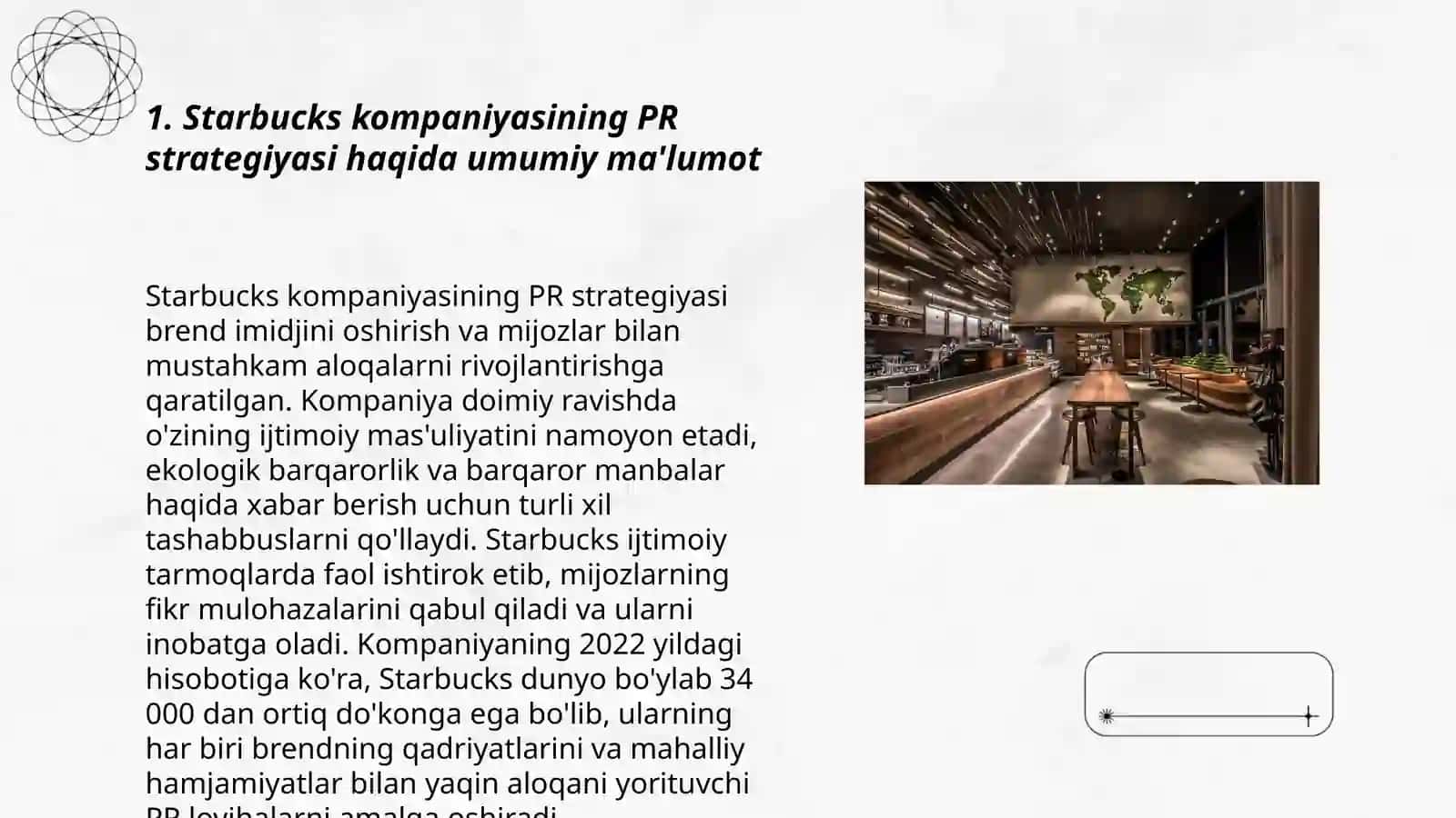 Starbucks kampaniyasining PR va CSR strategiyalari haqida 3
