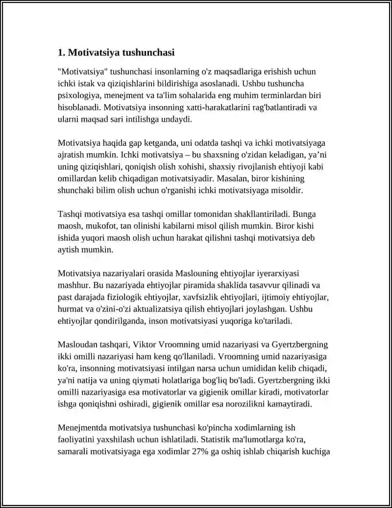 MOTIVLASHTIRISH NAZARIYALARI 3