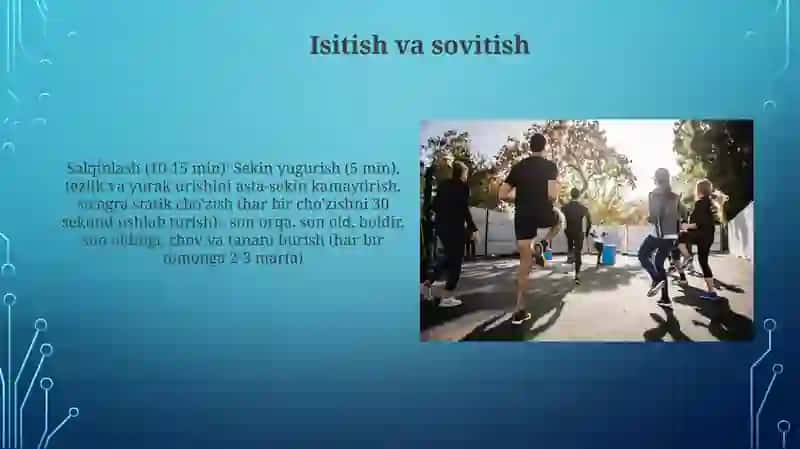 O'rta masofaga yugurish texnikasini o'rgatish 3