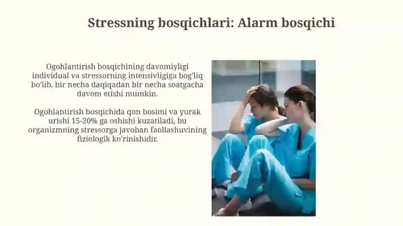 Tibbiyot hodimlarida emotsional holatlarning oziga xosligi: stress va uning bosqichlari 3