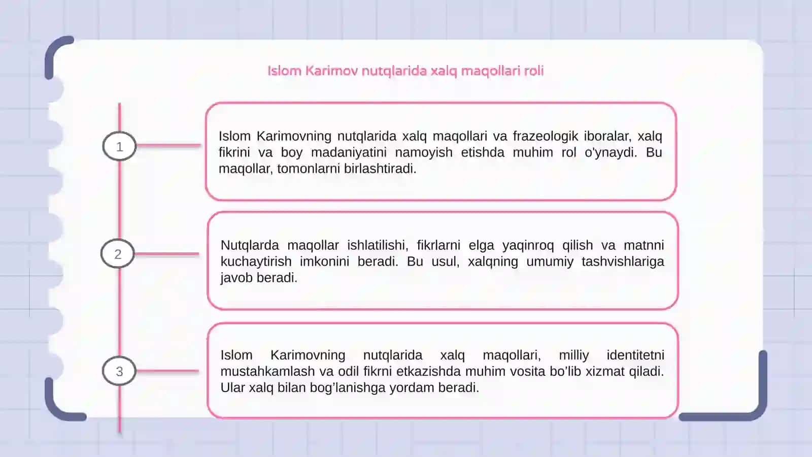 Islom Karimov nutqlarida xalq maqollari va frazeologik iboralardan foydalanish mahorati 3
