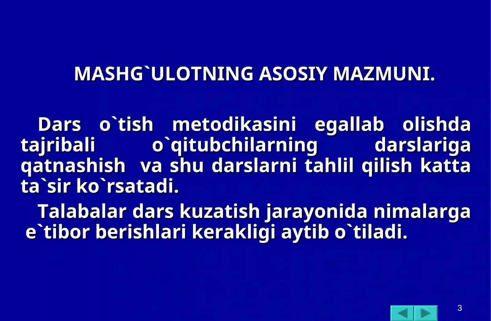 1-sinf matematika darslarini kuzatish va tahlil qilish 3