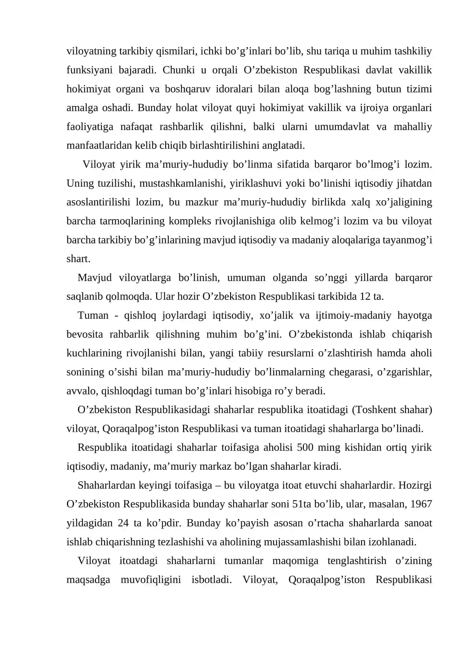 O’zbekiston Respublikasida davlat shaklining o’ziga xos xususiyatlari 3