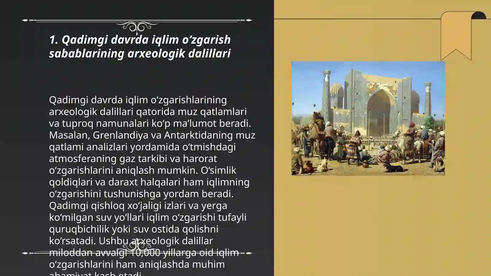 Qadimgi davrda tabiiy iqlim oʻzgarish holatlari 3