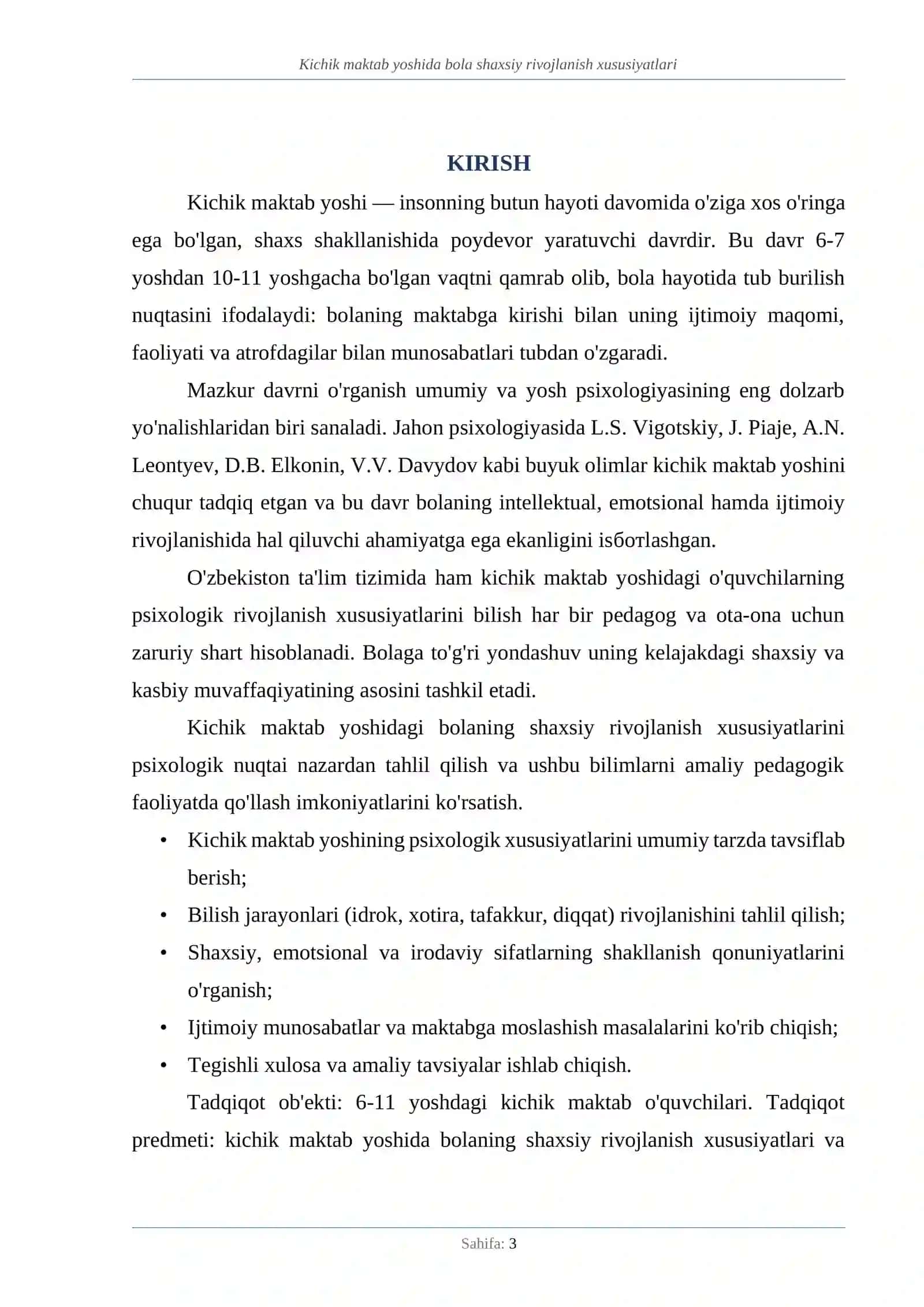 KICHIK MAKTAB YOSHIDA BOLA SHAXSIY RIVOJLANISH XUSUSIYATLARI 3
