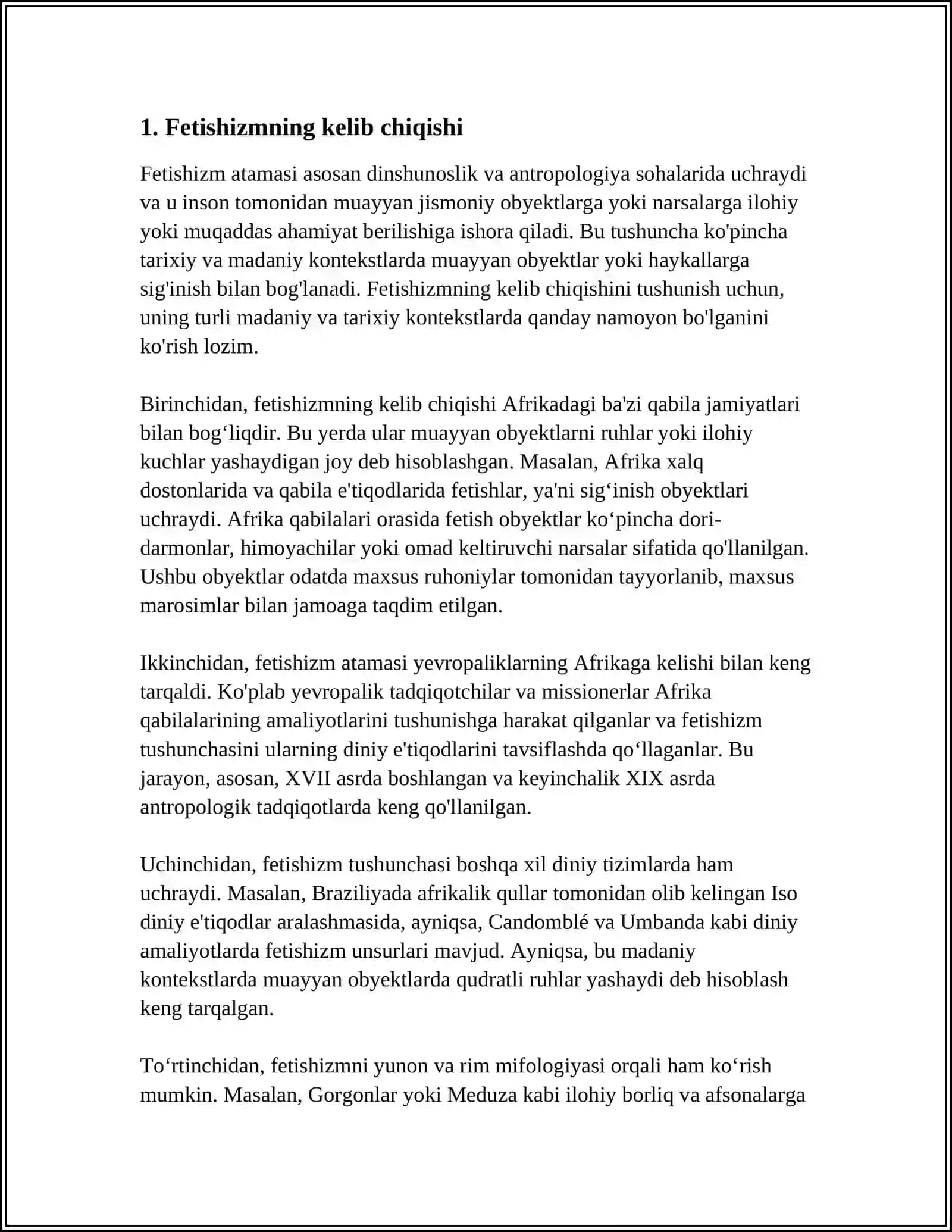 QADIMGI XALQLAR E'TIQODIDA FETISHIZMGA OID MULOHAZALAR 3