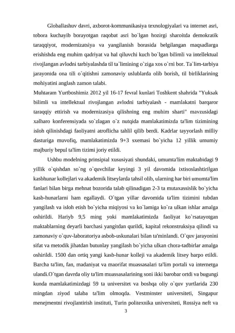 ONA TILI TALIMIDA FRAZEOLOGIK BIRLIKLARNING TUTGAN OʻRNI 3
