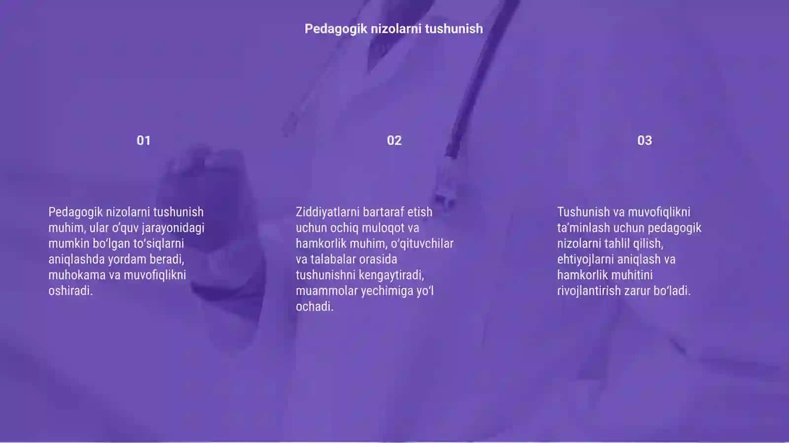 Pedagogik nizolar va ziddiyatlarni bartaraf etish 3