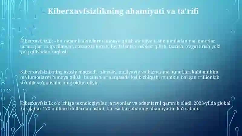 Kiberxavfsizlikning iqtisodiyot uchun ahamiyati 3