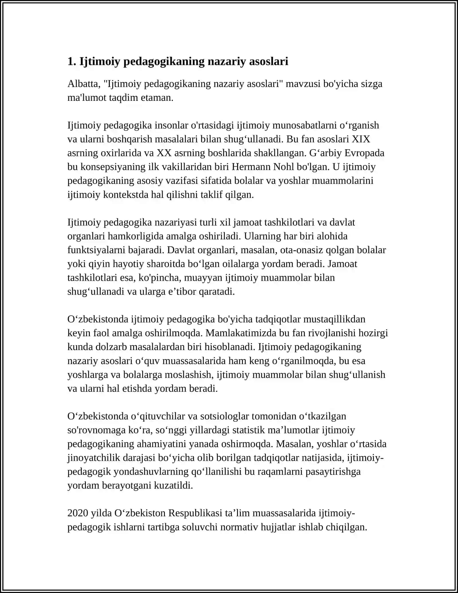 Ijtimoiy pedagogikaning nazariy asoslari 3