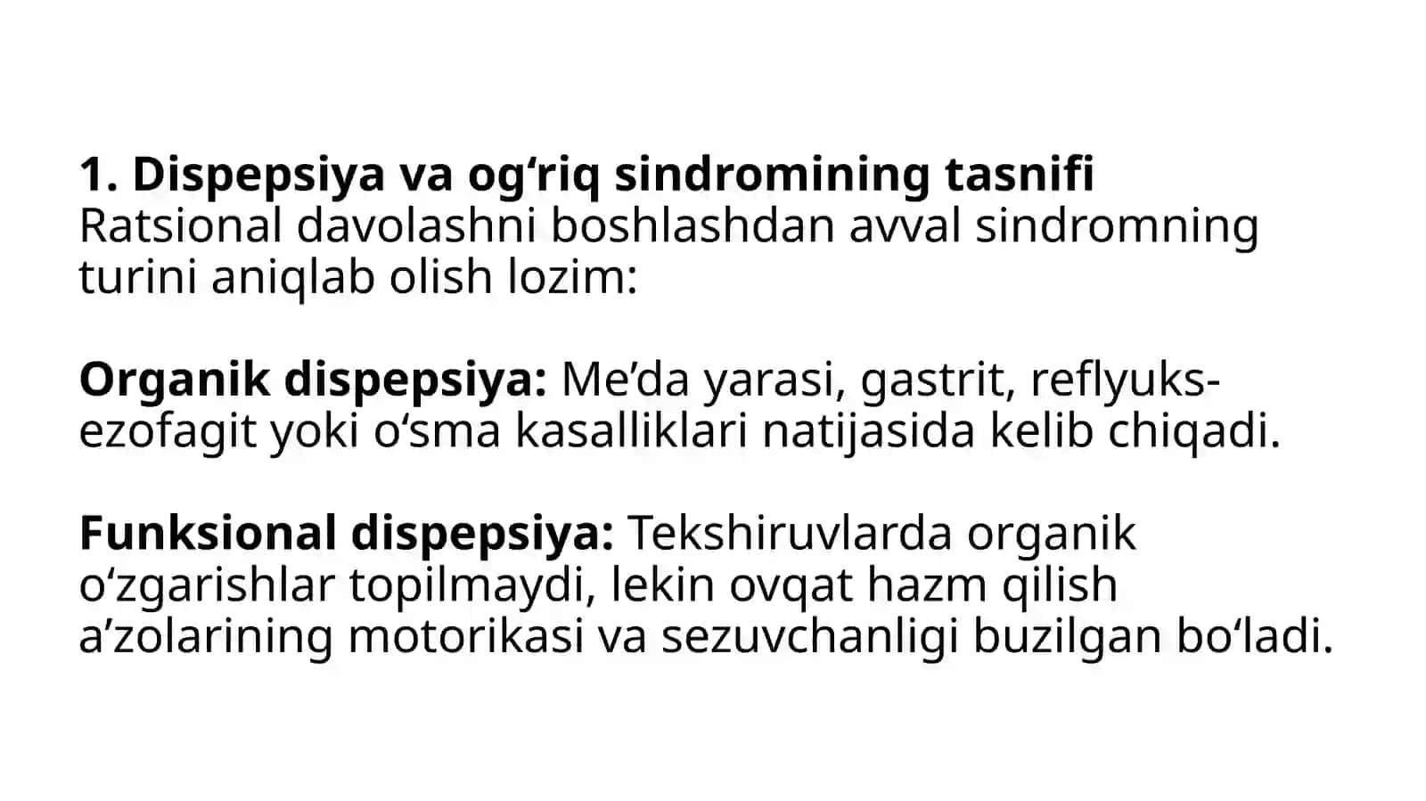Me'da, ichak dispepsiyasi va qorinda og'riq sindromini ratsional davolashga klinik-farmakologik yond 3