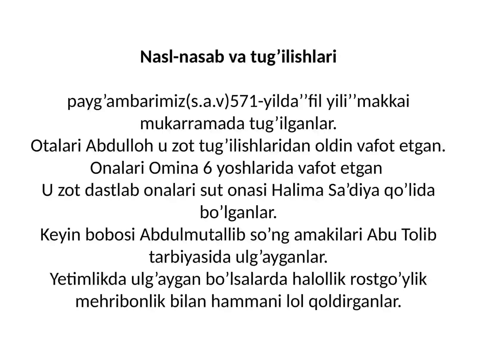 Payg’ambarimiz tarixi 3