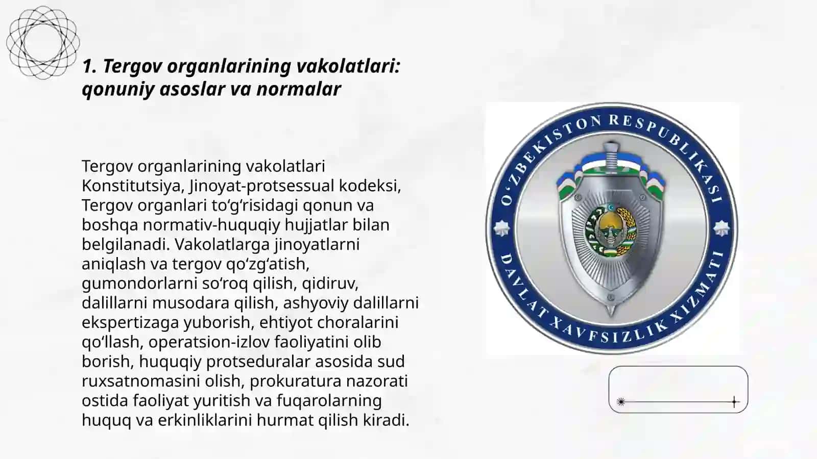 Tergov organlarining vakolatlari va o‘zaro hamkorligi 3