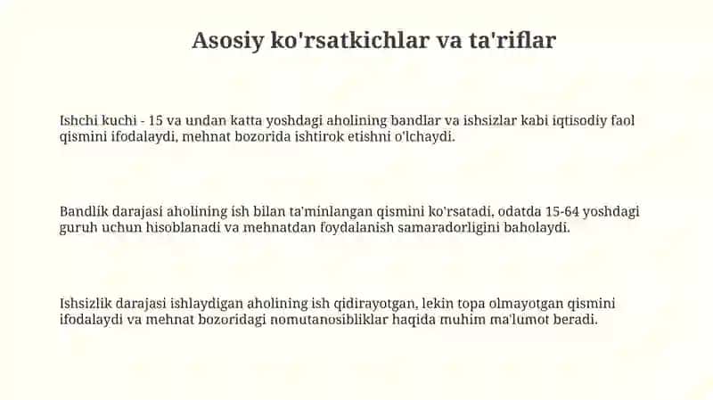 Aholi bandligi statistikasi 3