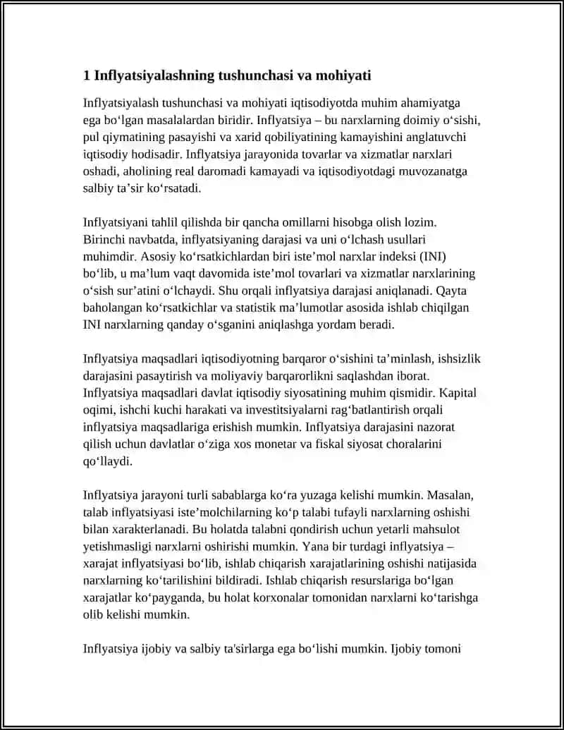 INFLYATSIYLASH MAQSADLARI VA MOXIYATI 3